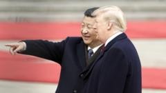 A cidade futurista em '8D' que mostra como a China se transformou desde a última visita de Trump