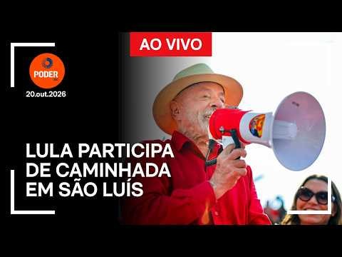Ao vivo: Lula participa de caminhada em São Luís