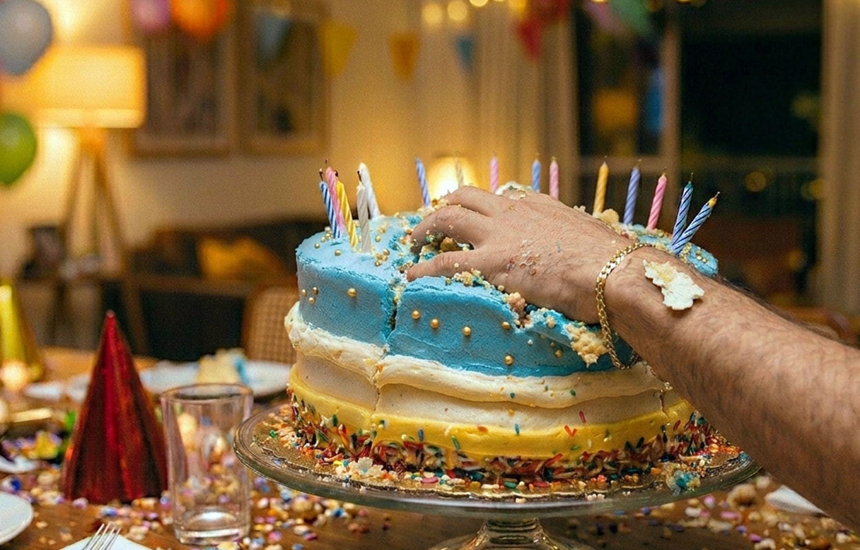 Aniversariante leva bolo no rosto e mata três convidados da festa