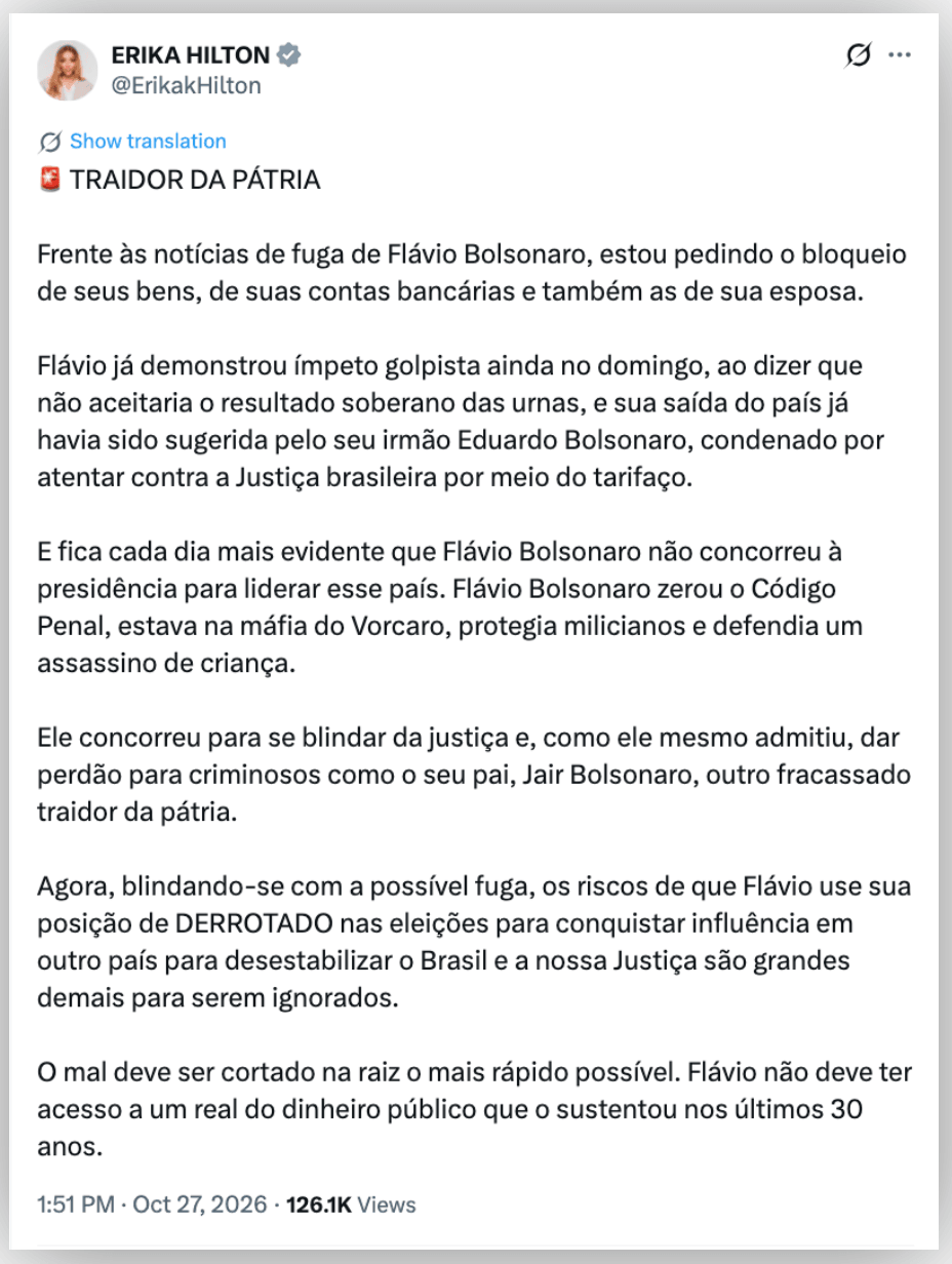 Governistas chamam Flávio de “covarde” e “traidor” após sumiço