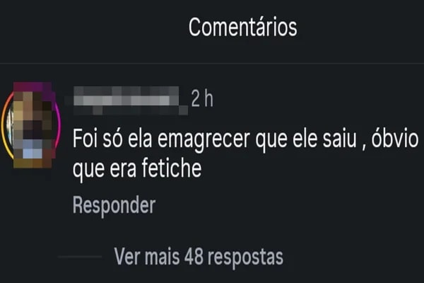 Fãs reagem ao fim do casamento de Thais Carla e culpam bariátrica