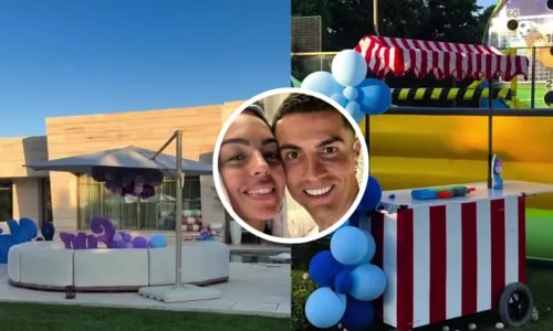 Georgina Rodríguez organiza festa de luxo para filhos gêmeos sem CR7