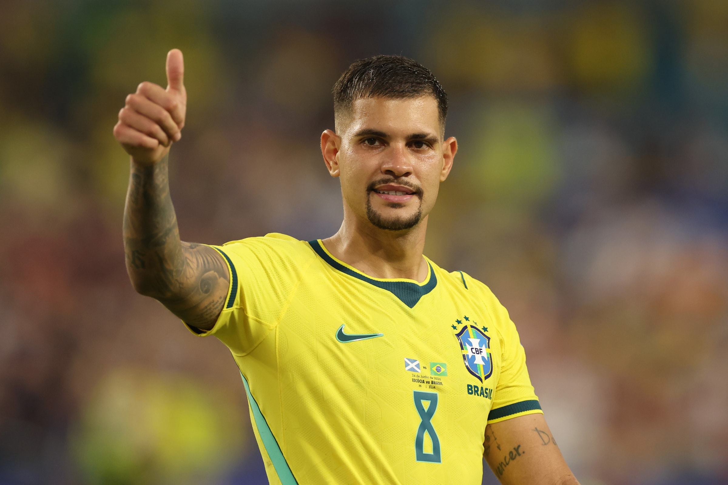 Alessandra Orofino critica post de Bruno Guimarães sobre derrota na Copa