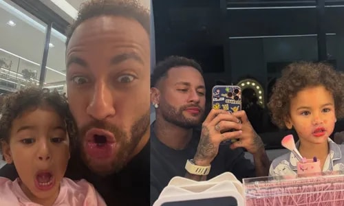Neymar faz homenagem emocionante para Mavie e divulga fotos raras nos 3 anos da filha: 'Pai melhor'