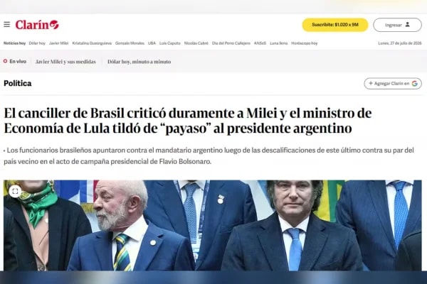 "O conflito aumenta": jornais argentinos repercutem crítica de Durigan a Milei