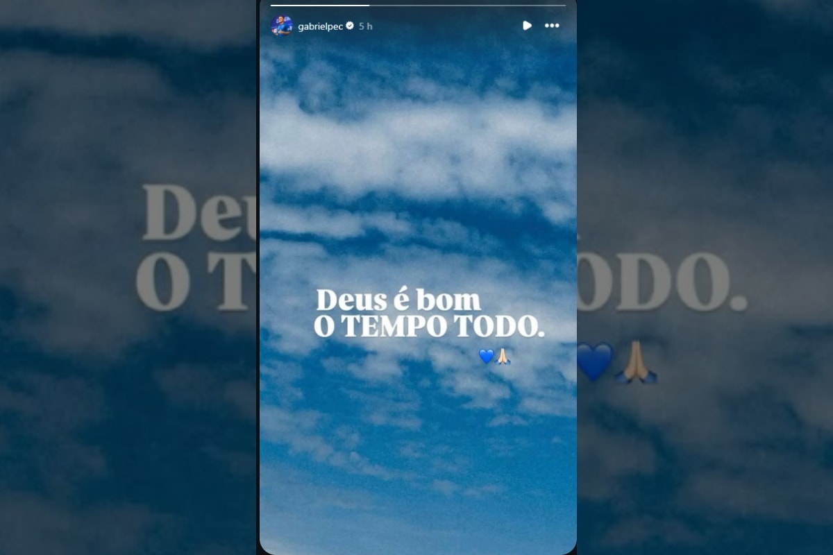 Gabriel Pec fala pela 1ª vez após grava lesão na perna: "Deus é bom"