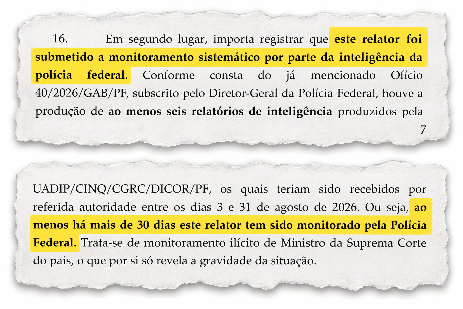 PF monitorou André Mendonça de forma ilegal durante quase 1 mês