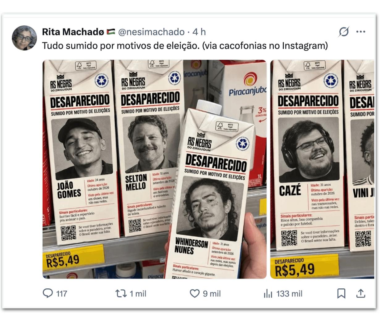 Artistas são cobrados nas redes por silêncio no 2º turno