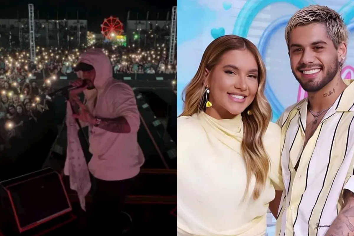 Zé Felipe canta música que fez para Virginia em show: "Só tem eu"
