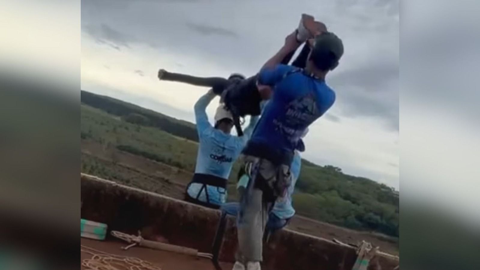 “A corda dela”: Vídeo mostra reação em queda de jovem morta em rope jump