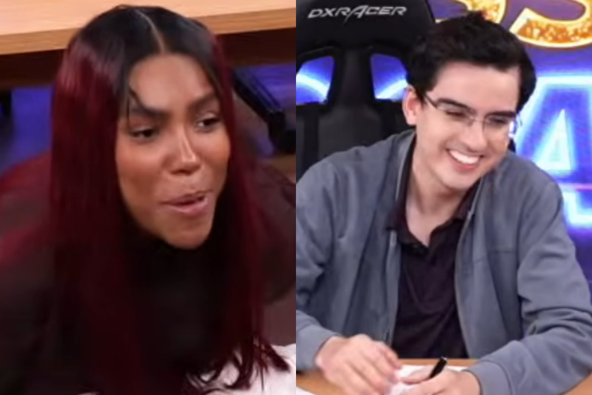 Carol Lekker urina ao vivo e Dudu Camargo cai na risada; assista