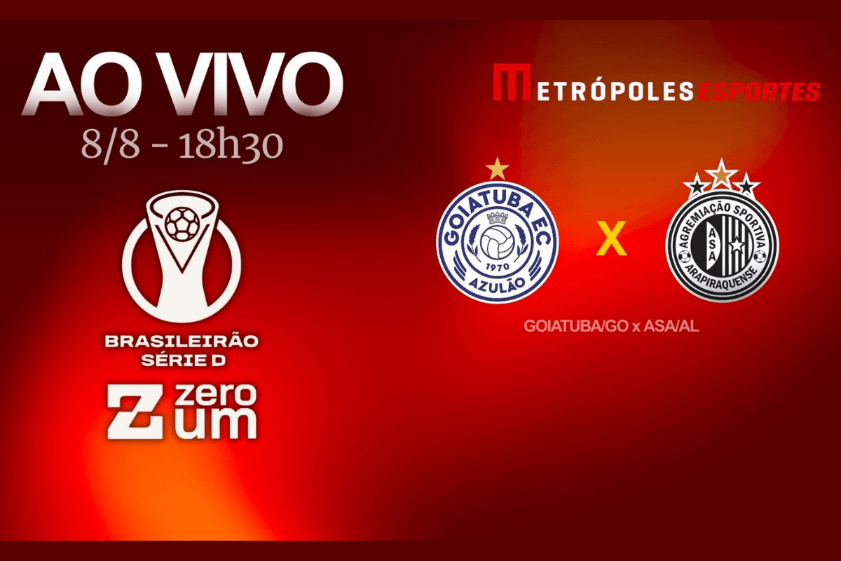 Série D ZeroUm: Metrópoles exibirá quartas entre Goiatuba-GO x ASA-AL
