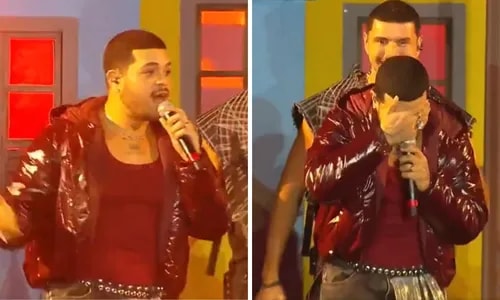 Cantor do 'Estrelas da Casa' chora ao esquecer letra no Rock in Rio