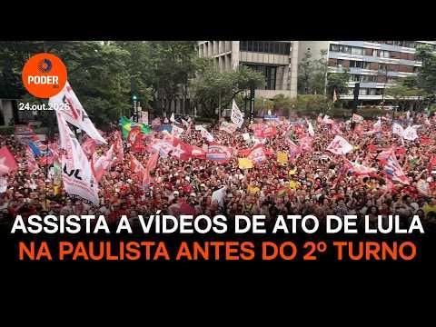 Ato de Lula ocupa 14 quarteirões da avenida Paulista