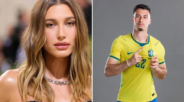 Semelhança entre Martinelli e Hailey Bieber viraliza. Compare fotos