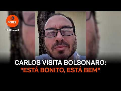Carlos visita Bolsonaro: “Está bonito, está bem”