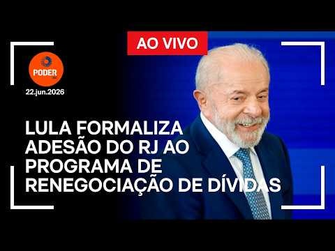 Ao vivo: Lula formaliza adesão do RJ ao programa de renegociação de dívidas