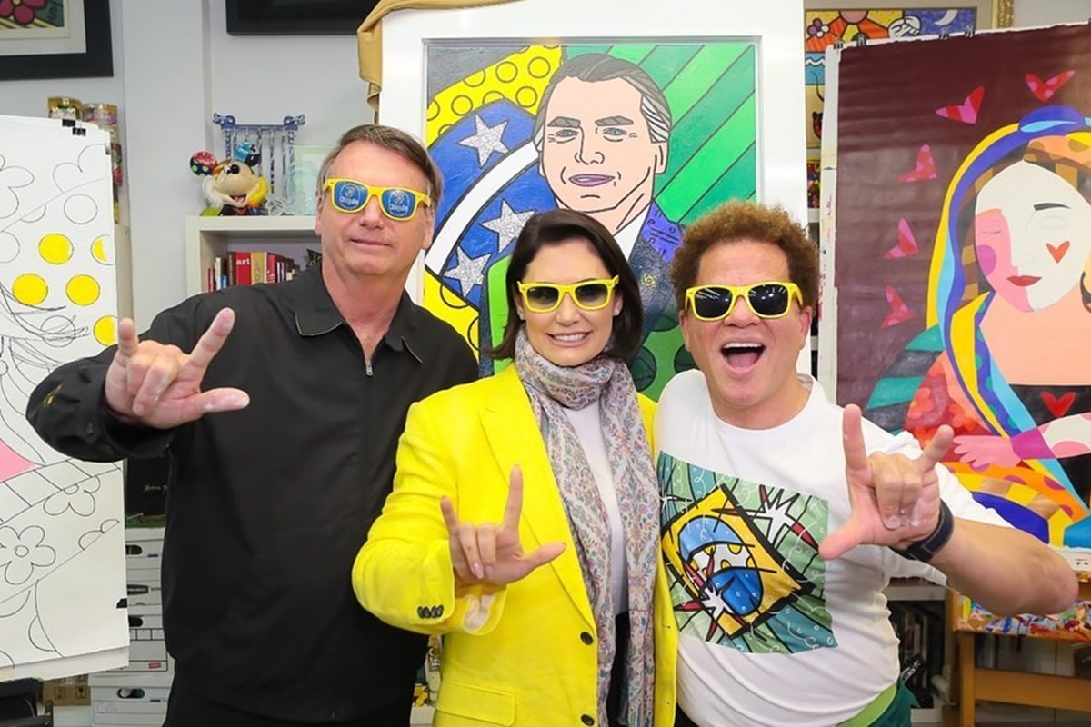 Romero Britto quebra silêncio sobre homenagem a Bolsonaro: "Gesto cívico"