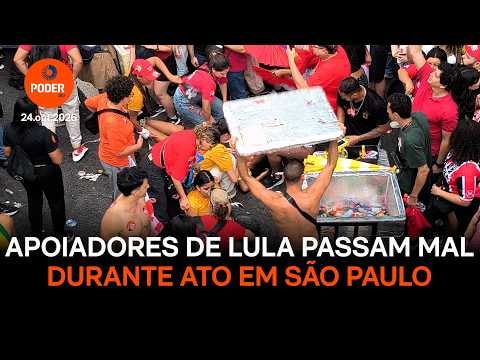 Apoiadores de Lula passam mal durante ato em São Paulo