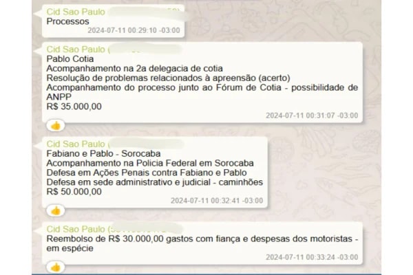 Advogado incluía “acerto” de propina policial na cobrança de honorários
