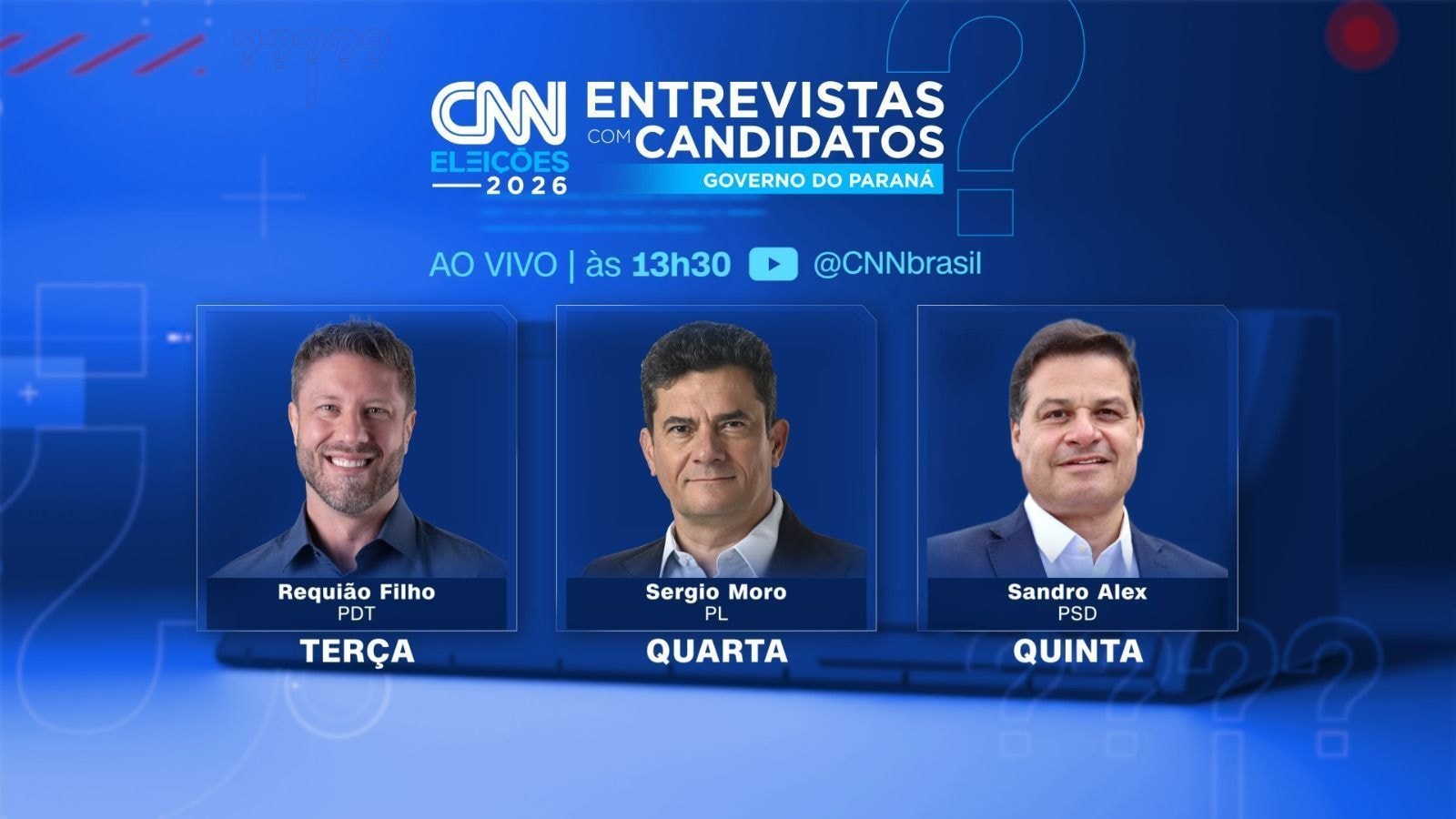 CNN Brasil entrevista Sergio Moro, candidato ao governo do Paraná