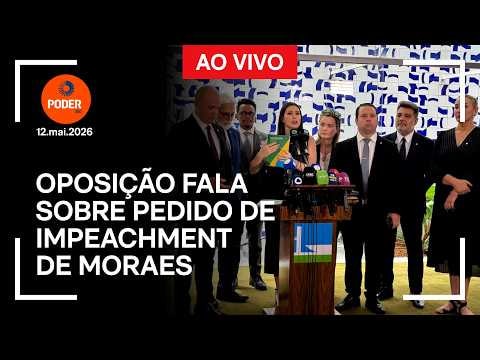 Ao vivo: oposição apresenta novo pedido de impeachment contra Moraes
