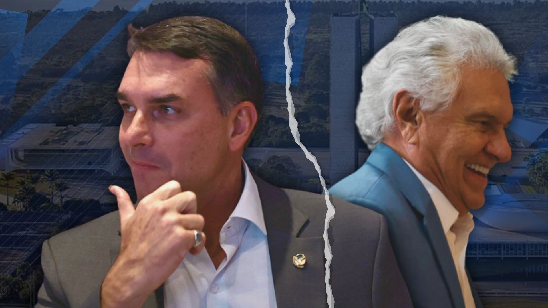 Caiado diz que Flávio Bolsonaro precisa explicar contato com Vorcaro. Vídeo