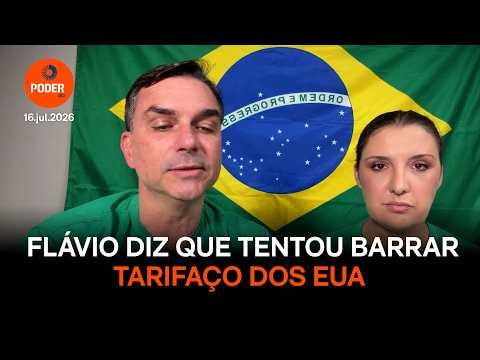 Flávio diz que tentou barrar tarifaço dos EUA contra o Brasil