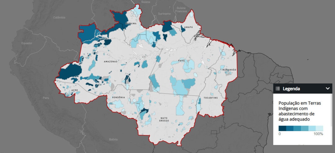 Quase 40% dos indígenas vivem sem acesso adequado à água em territórios da Amazônia