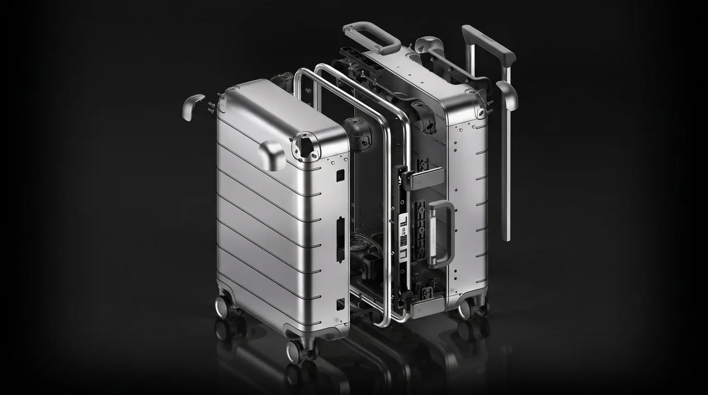 Xiaomi lança mala de metal "estilo Rimowa", mas com suspensão nas rodas