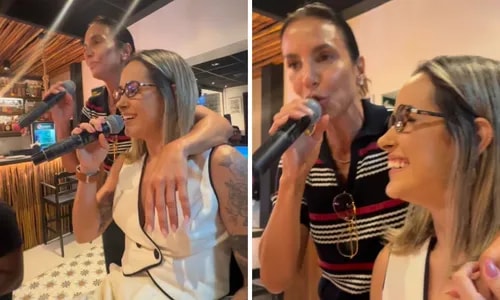 Ivete Sangalo surpreende ao cantar em restaurante de Salvador; VÍDEO