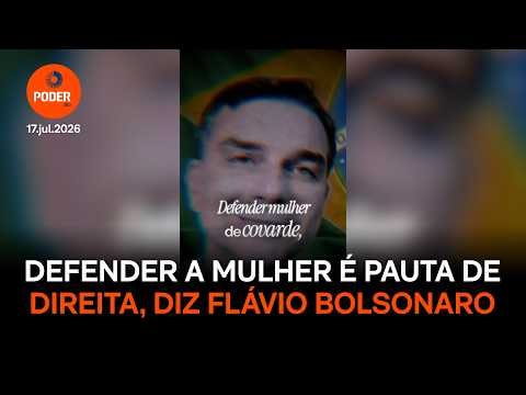 Defender mulher de agressor é pauta de direita, diz Flávio