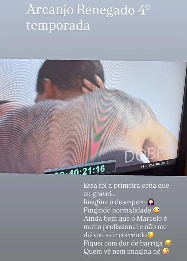 Carol Nakamura revela bastidores de cena sensual em Arcanjo Renegado