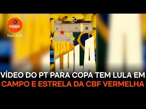 Vídeo do PT para a Copa tem Lula em campo e estrela da CBF vermelha