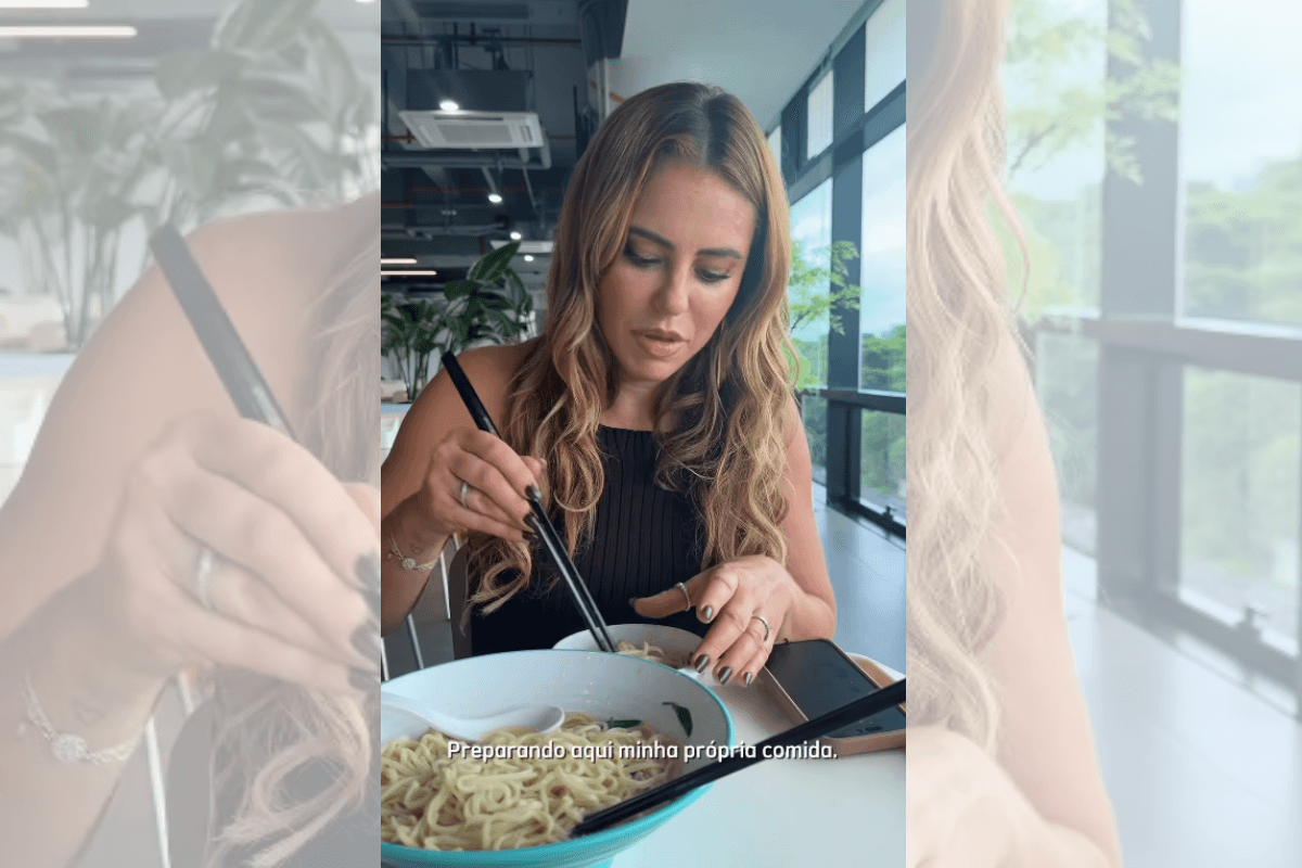 Paolla Oliveira "supera paladar infantil" ao provar comidas da China