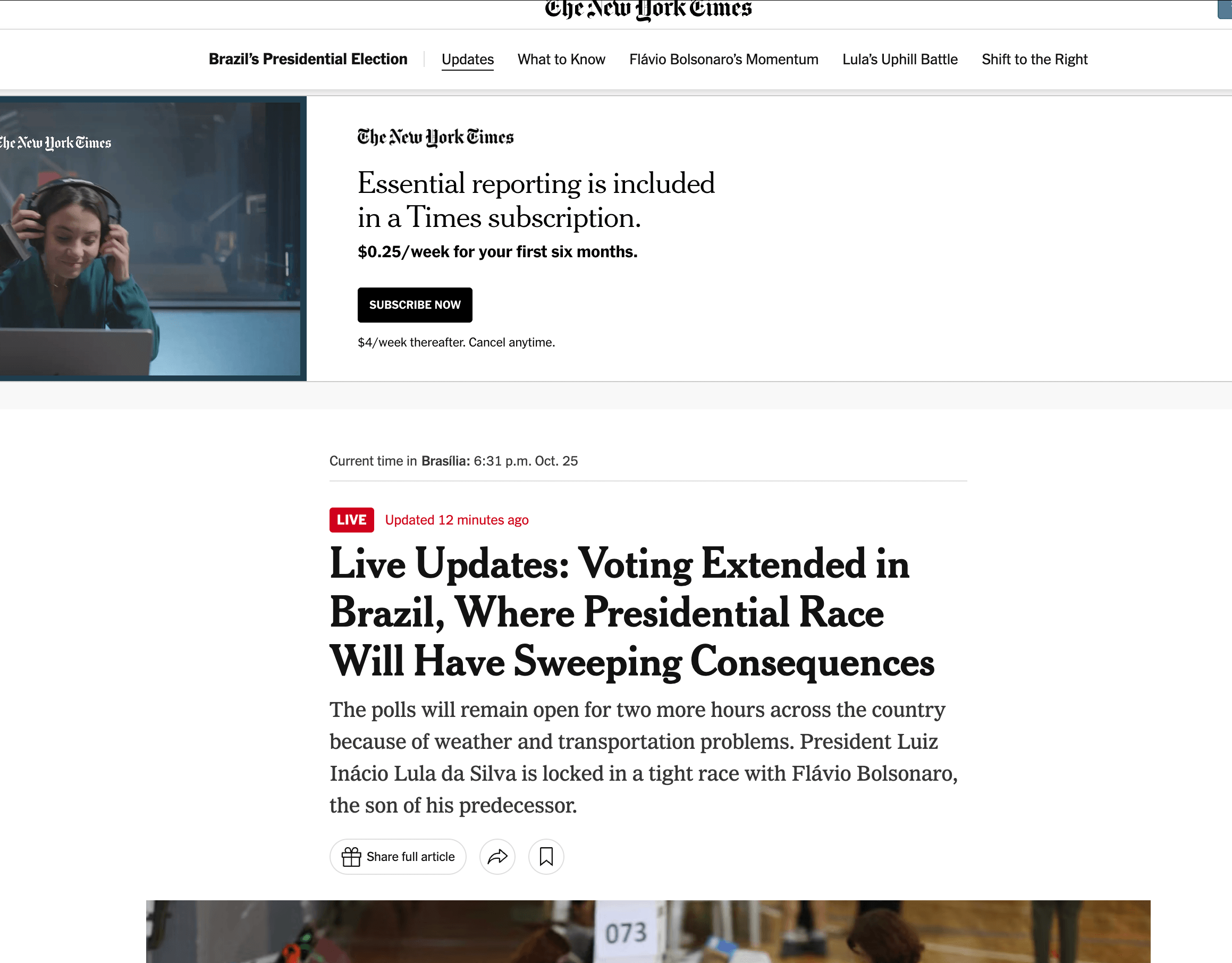 Leia o que a mídia internacional diz sobre a prorrogação da votação