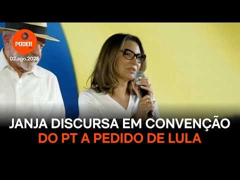 Janja discursa em Convenção Nacional do PT a pedido de Lula