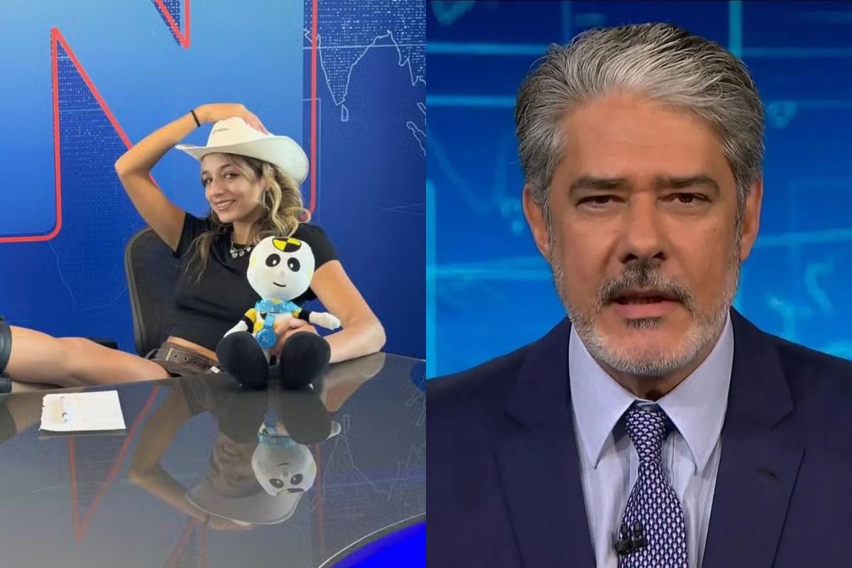 Ex-BBB Samira comete gafe com William Bonner na Globo: "Corta"