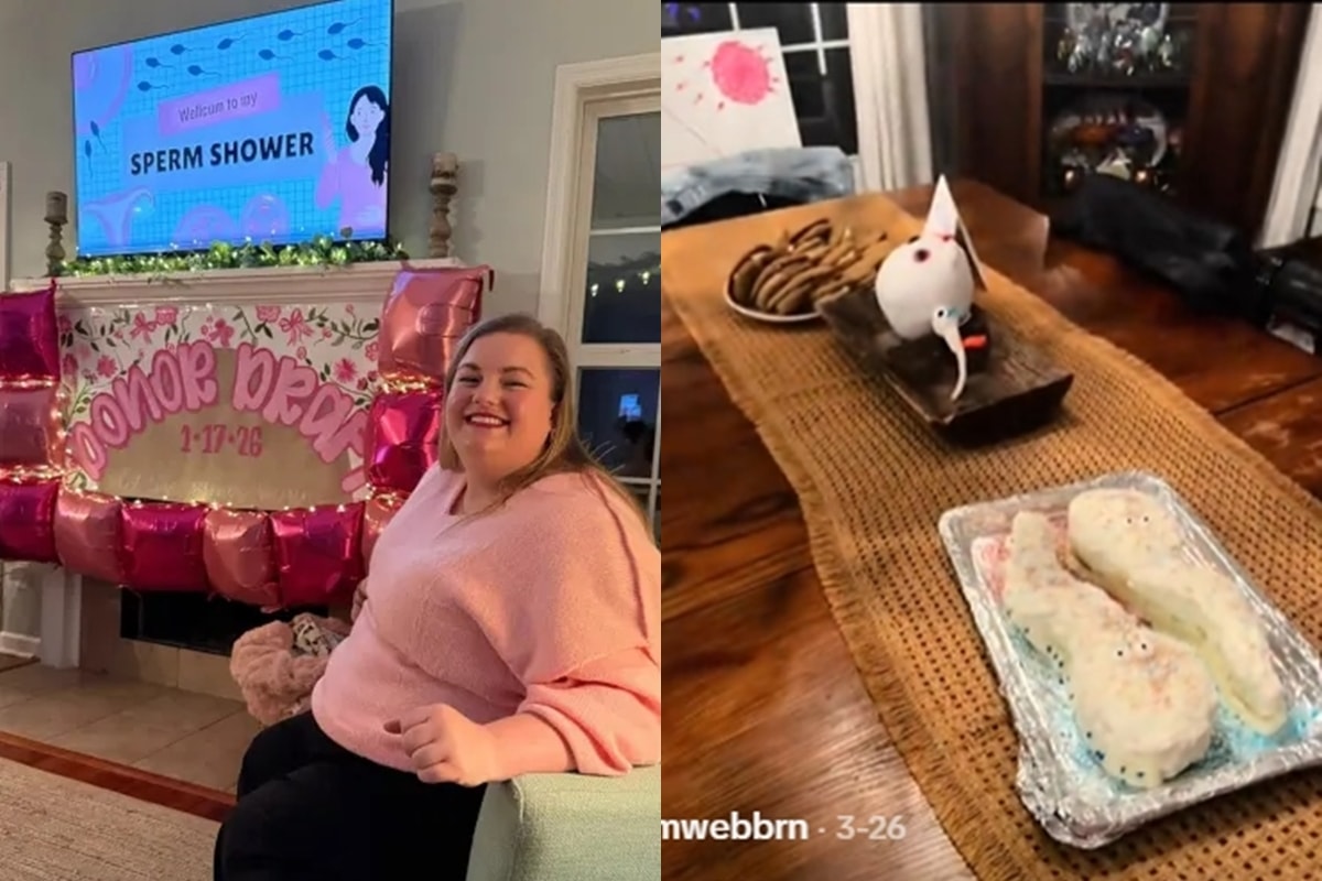 Mulher viraliza ao fazer “chá de esperma” para escolher doador