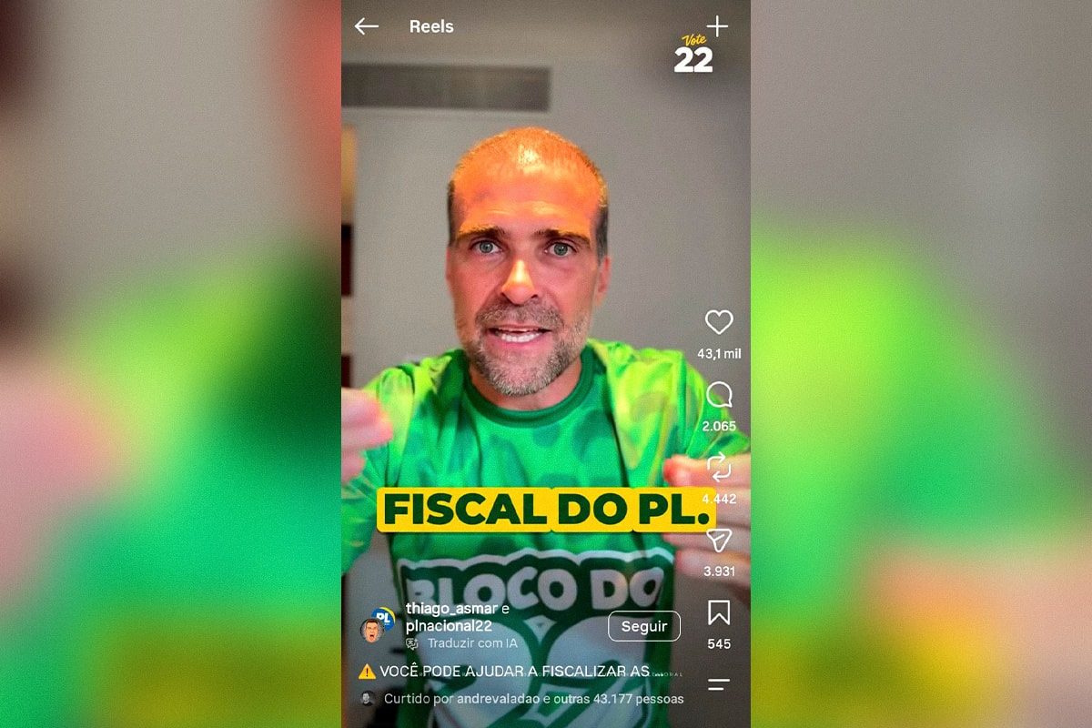PL usa redes sociais para convocar apoiadores a fiscalizar urnas de votação
