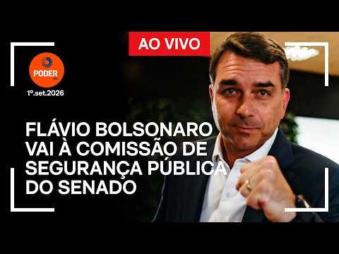 Ao vivo: Flávio vai à Comissão de Segurança Pública do Senado
