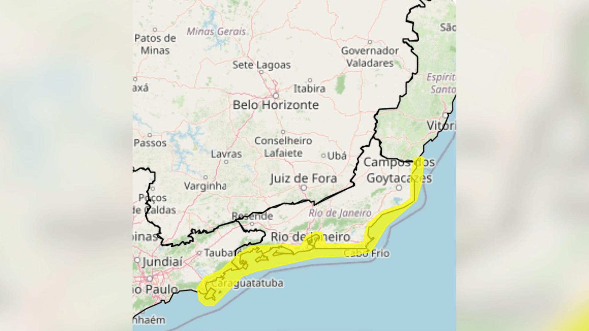 Inmet alerta para forte vendaval em São Paulo e no Rio nesta sexta-feira