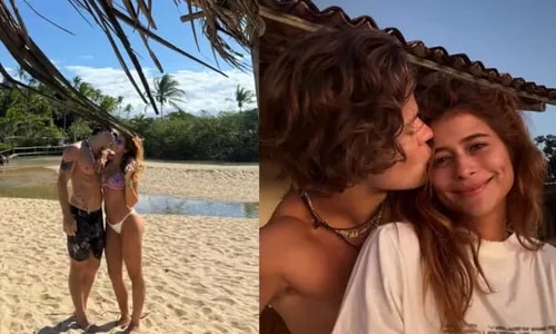 Isadora Cruz curte paraíso na Bahia com campeão olímpico; veja fotos