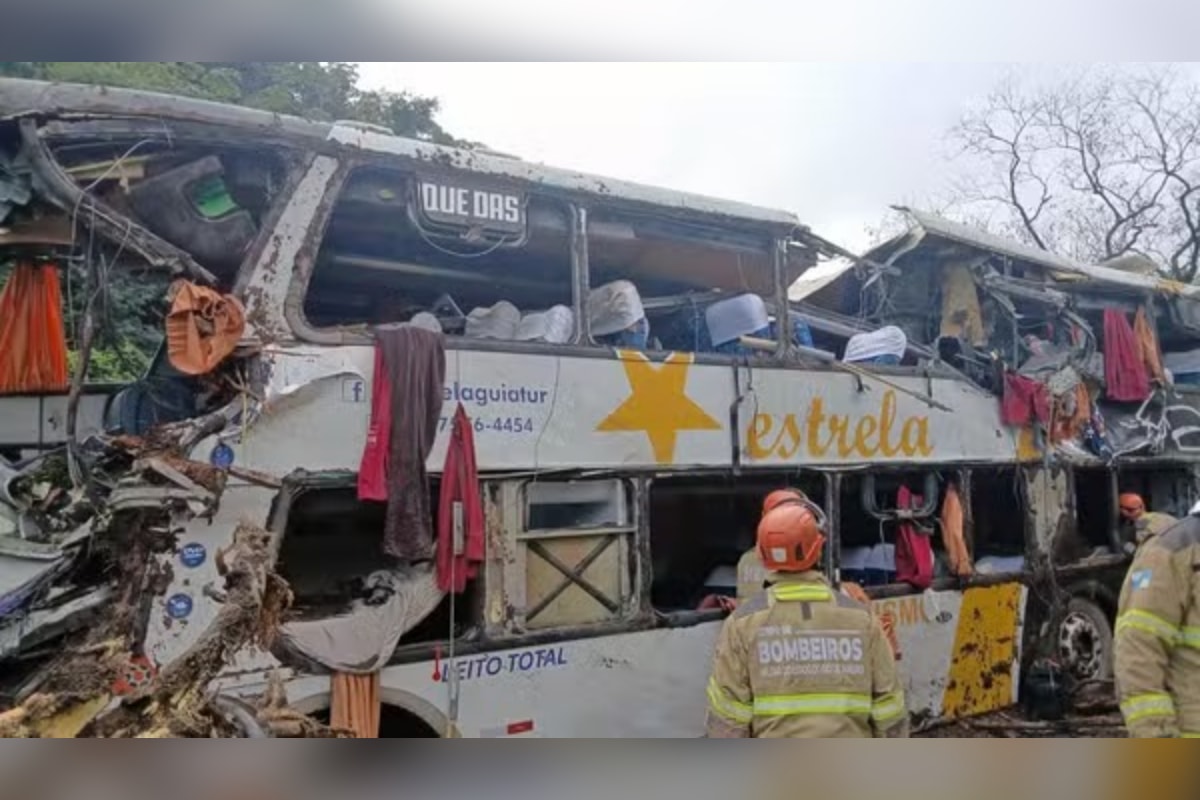 Rio: 9 dos 10 mortos em acidente de ônibus são identificados