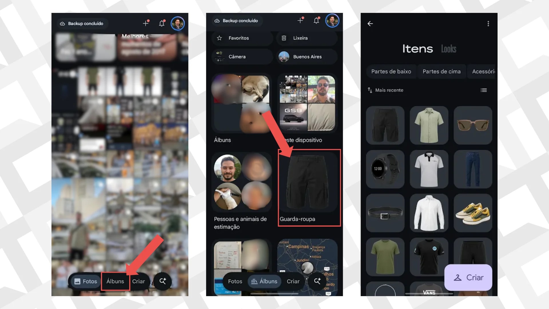Como criar um "guarda-roupa" digital com o Google Fotos e testar looks