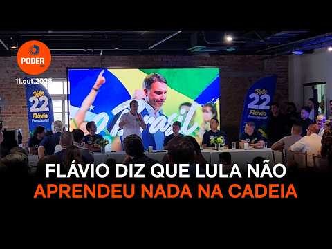 Flávio Bolsonaro diz que Lula não aprendeu nada na cadeia