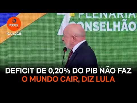 Deficit de 0,20% do PIB não faz o mundo cair, diz Lula