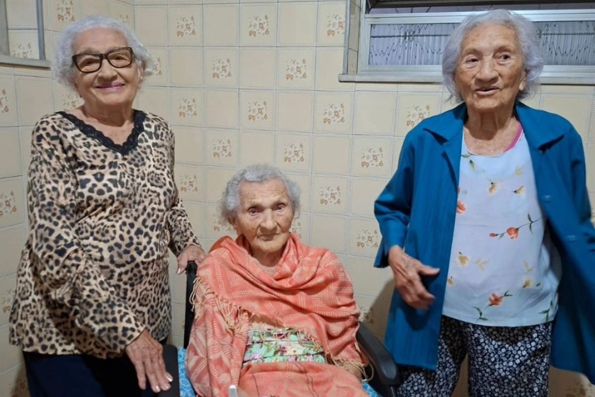 316 anos: três brasileiras formam o trio de irmãs mais velhas do mundo