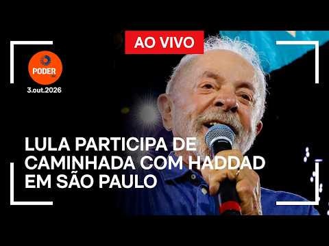 Ao vivo: Lula participa de caminhada com Haddad em São Paulo