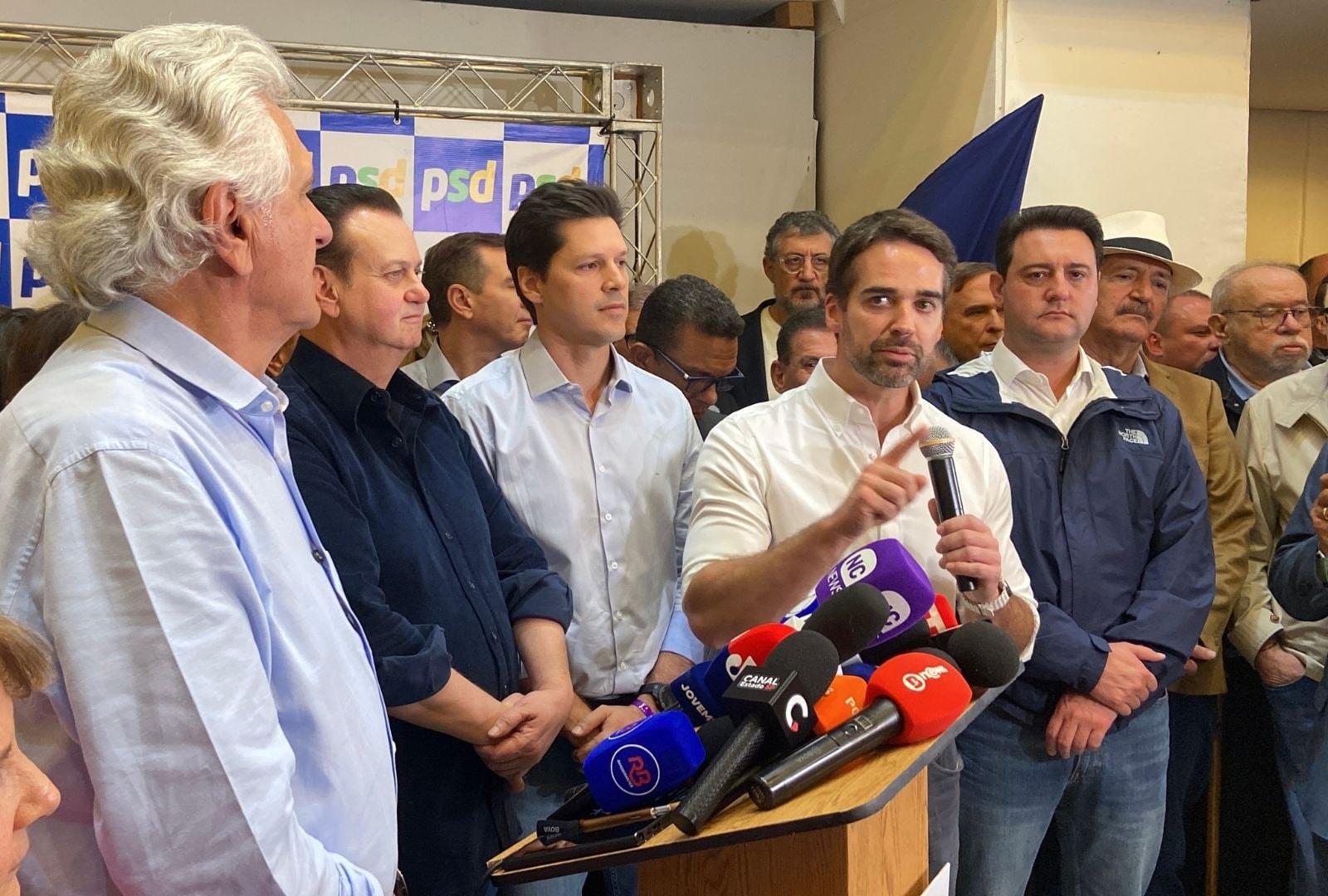 PSD lança Caiado à Presidência e mira rejeição de Lula e Flávio